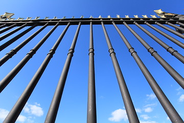 Image showing iron fence