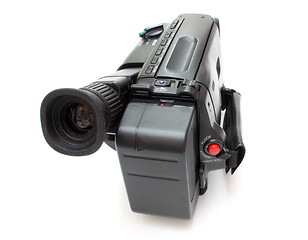 Image showing Black videocamera 