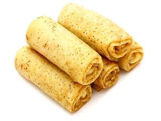 Image showing fried pancakes stuffed 