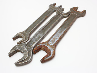 Image showing Stainless Steel Wrench close up