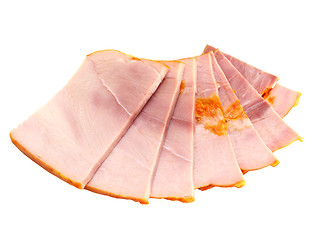 Image showing big group of thinly sliced meat