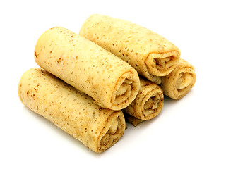 Image showing fried pancakes stuffed 