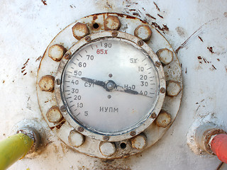 Image showing Industrial pressure meter 