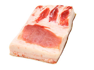 Image showing The big piece of fresh fat 