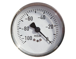 Image showing Gas pipeline and manometer gas.