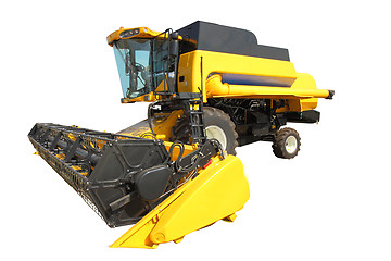 Image showing combine harvester on a white background