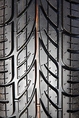 Image showing Tread tires black 