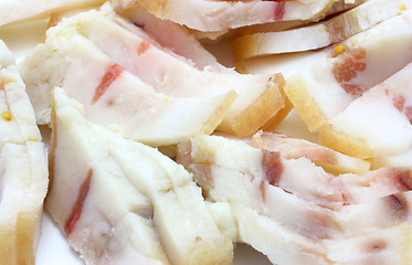 Image showing The cut fresh fat