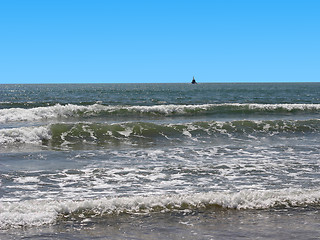 Image showing  ship on the ocean gorozonte