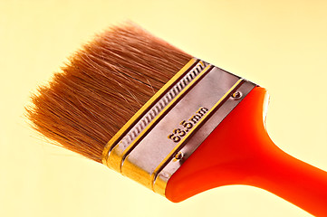 Image showing Brand new paint brush isolated on a white