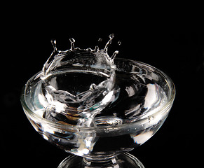 Image showing Isolated shot of water splashing