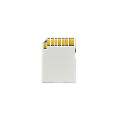 Image showing an SD memory card isolated on a white background