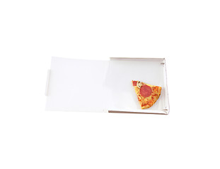 Image showing slice pizza in a takeaway box