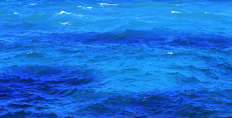 Image showing still calm sea water surface