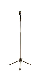 Image showing Old retro style radio microphone on a stand