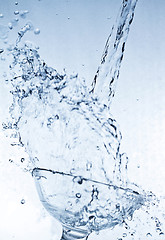 Image showing water in glass close up