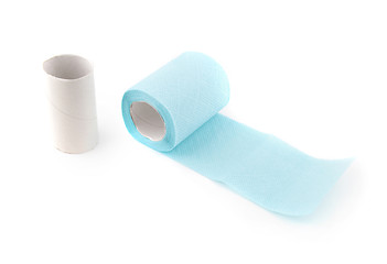 Image showing roll of toilet paper isolated