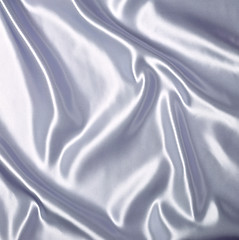 Image showing close up of white silk textured cloth background