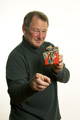 Image showing man with xmas gift