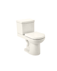 Image showing toilet bowl, photo on the white background