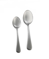 Image showing Two small and big spoons