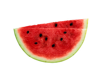 Image showing Watermelon slices isolated on white background