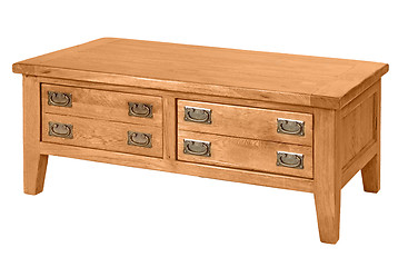 Image showing Little apothecary antique oak chest of drawers