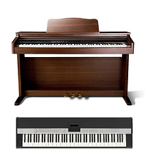 Image showing two piano