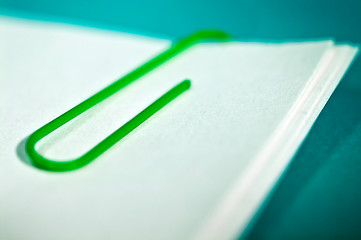 Image showing paper clip on pappers