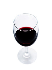 Image showing Red wine glass isolated
