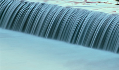 Image showing water cascade streaming down a lasher