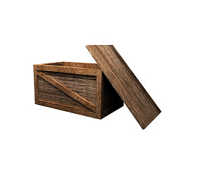 Image showing old wooden box