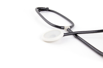 Image showing Doctor's stethoscope on a white background