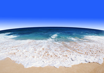 Image showing sand of beach sea