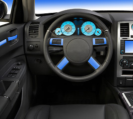 Image showing Modern car interior