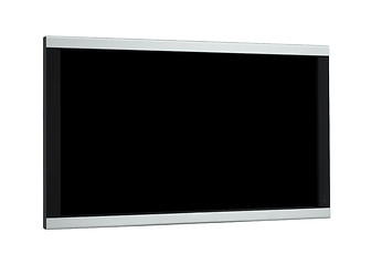 Image showing Modern widescreen lcd tv monitor