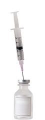 Image showing Syringe and Vaccination close up
