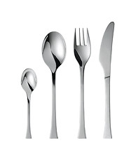 Image showing fork ,knife and spoon on a white background