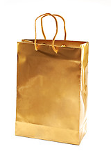 Image showing Gold Shopping Bag