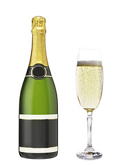 Image showing bottle of champagne