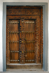 Image showing Typical wooden manufactured door