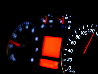 Image showing Speedometer close up