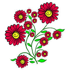 Image showing Floral composition with space for text