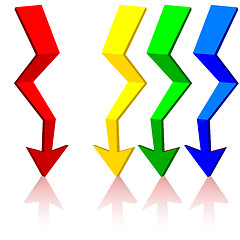 Image showing Origami arrow,  vector illustration.