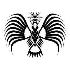 Image showing Eagle symbols and tattoo, vector illustration.