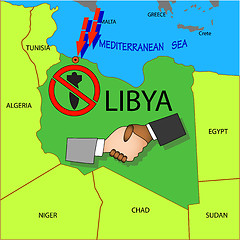 Image showing Stop military operations in Libya.