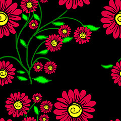 Image showing Elegance Seamless color pattern on background, vector illustrati