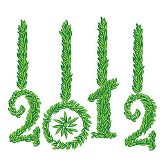 Image showing Happy New Year 2012 greeting card