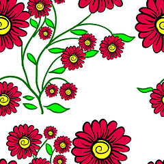 Image showing Elegance Seamless color pattern on background, vector illustrati