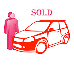 Image showing The car is sold